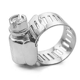 Хомут сталевий оцинкований 12,7 мм D 13-23 мм INTERTOOL TC-0113 mg