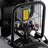 Компресор 100 л, 3 кВт, 220 В, 8 атм, 500 л/хв, 2 циліндра INTERTOOL PT-0014 mg, фото 3