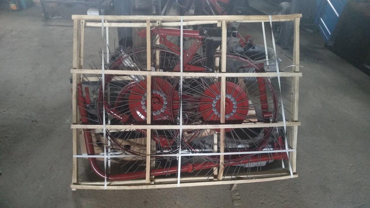 Грабли ворошилки Солнышко механические 4-колесные грабли к мотоблоку, спицы 4мм (от производителя) - фото 9 - id-p1286869072