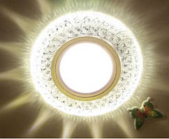 Декоративний вбудований світильник Feron 7057 3 W MR16 з LED-підсвіткою (15 LED 2835SMD 4000K)