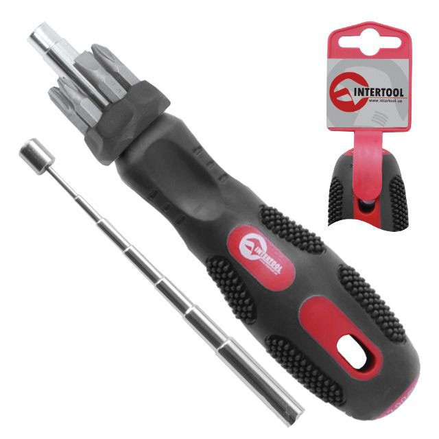 Викрутка телескопічна 7 в 1 INTERTOOL VT-1007, фото 1