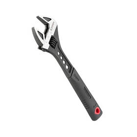 Ключ розвідний 200мм кований, рукоятка TPR STORM INTERTOOL XT-0075 Розвідні ключі