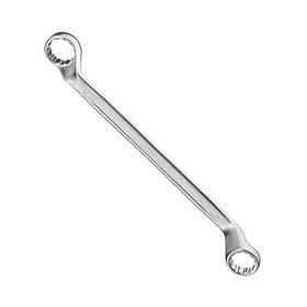 Ключ накидний 24х27 мм CrV, покриття сатин-хром PROF DIN3113 INTERTOOL XT-1224