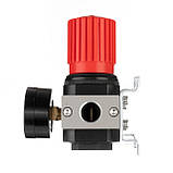 Регулятор тиску 1/2", 1-16 бар, 4000 л/хв, професійний INTERTOOL PT-1428, Регулятор для компресора, фото 3