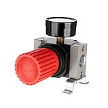 Регулятор тиску 1/2", 1-16 бар, 4000 л/хв, професійний INTERTOOL PT-1428, Регулятор для компресора, фото 5