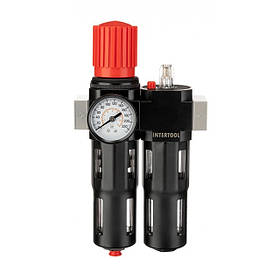 Блок підготовки повітря 1/2", 5мкм, 1800л/хв, метал, професійний INTERTOOL PT-1434 mg