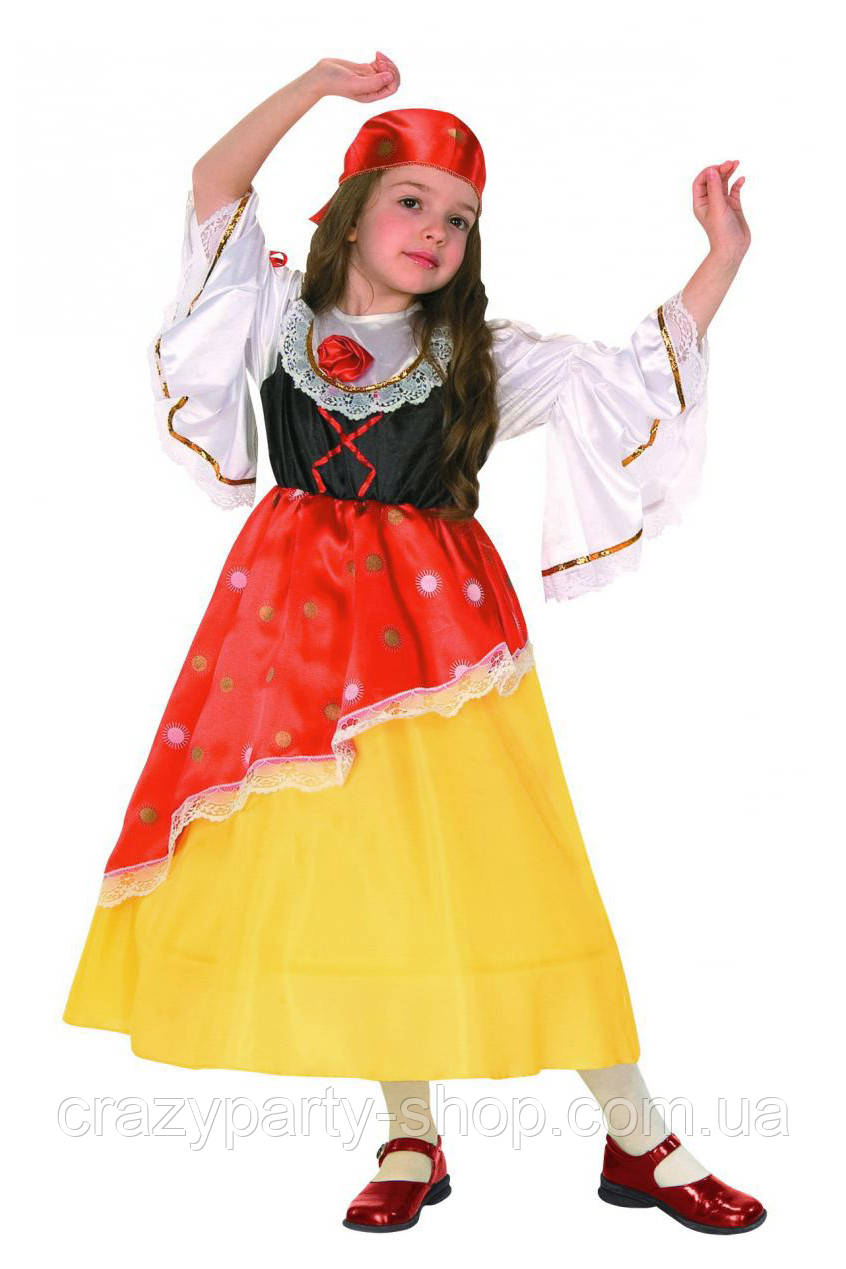 Карнавальний дитячий костюм Циганочка б/в, фото 1