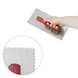 Затирання стальового оцинкованого 280*130 мм, 4*4 мм INTERTOOL KT-0004, фото 4