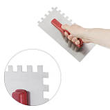 Затирачка стальова оцинкована 280*130 мм, 12*12 мм INTERTOOL KT-0008, фото 4