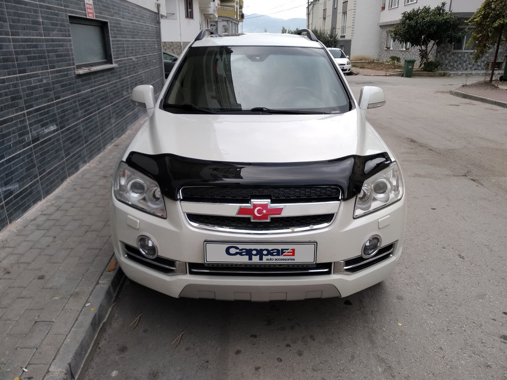 Дефлектор капота мухобойка Chevrolet Captiva 2006-2011 - тип: турция - фото 5 - id-p1424664962