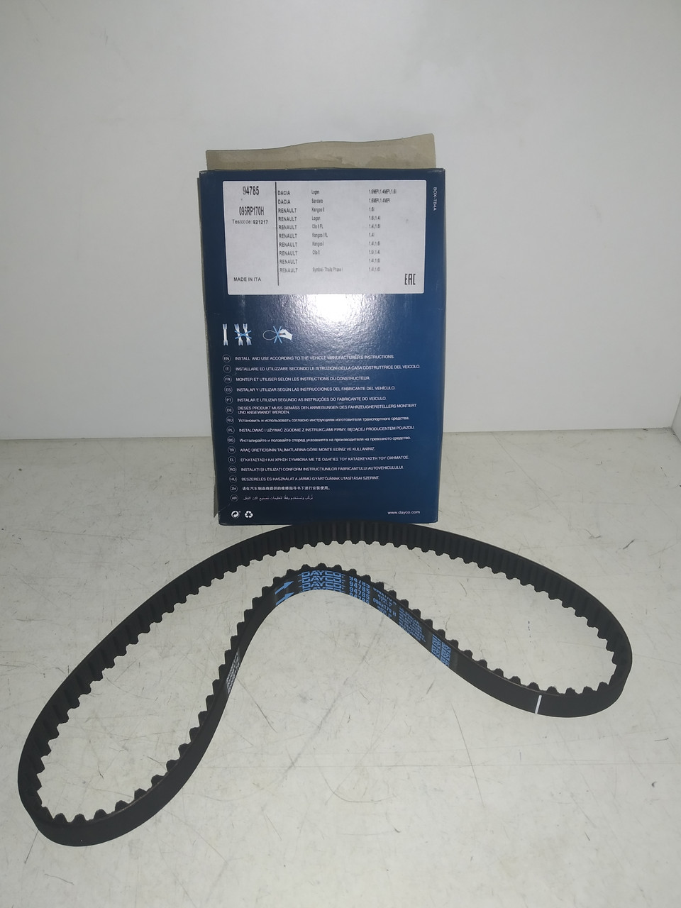 Dayco Ремень ГРМ RENAULT LOGAN/SANDERO/KANGOO 1.4/1.6 -2010