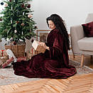 Махровий теплий плед, фото 4