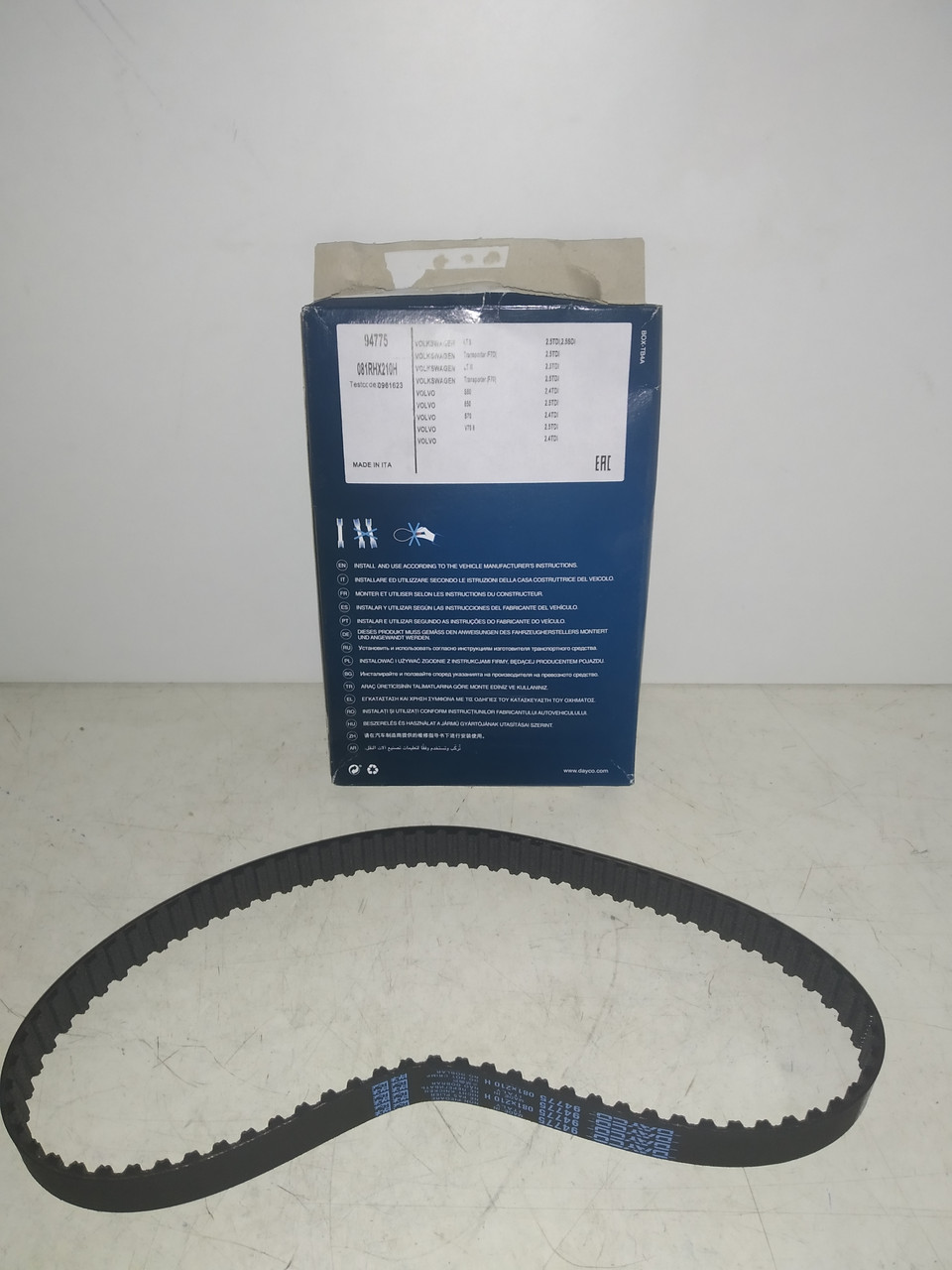 Dayco Ремінь ГРМ VOLVO, VW 850, S70, S80, V70, LT 28-35, LT 28-46, TRANSPORTER, фото 1