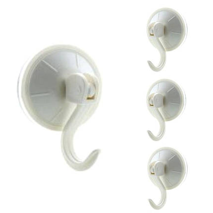 Гачки пластмасові на присосці набір 4 шт, фото 1