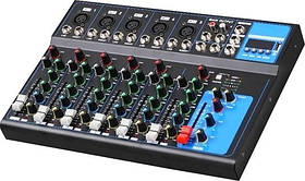 Мікшер 4all Audio F7 USB-плеер Bluetooth 5 моно входів і 1 стереоканал