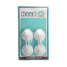 Гачки пластмасові на присосці набір 4 шт, фото 4