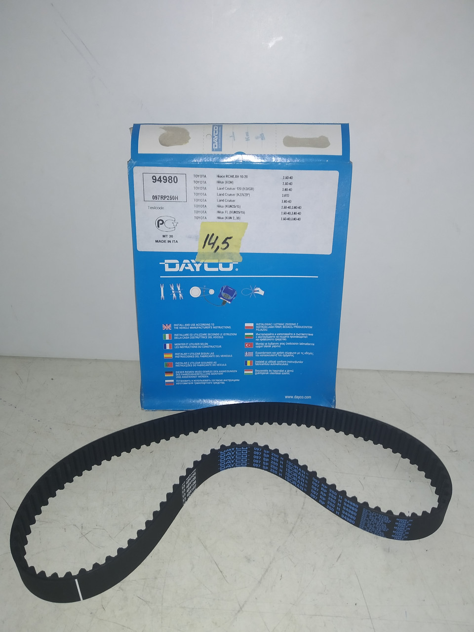 Dayco Ремень ГРМ TOYOTA HIACE, HILUX,LAND-CRUISER 120,150,90 2.5D-4D,3.0D-4D 16V 10-,.03-, фото 1