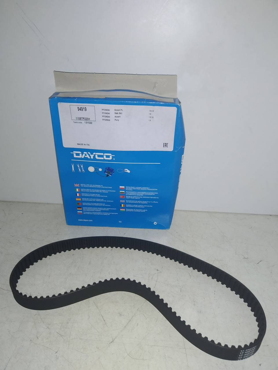 Dayco Ремень ГРМ HYUNDAI GETZ 1,3л ACCENT 1.5л