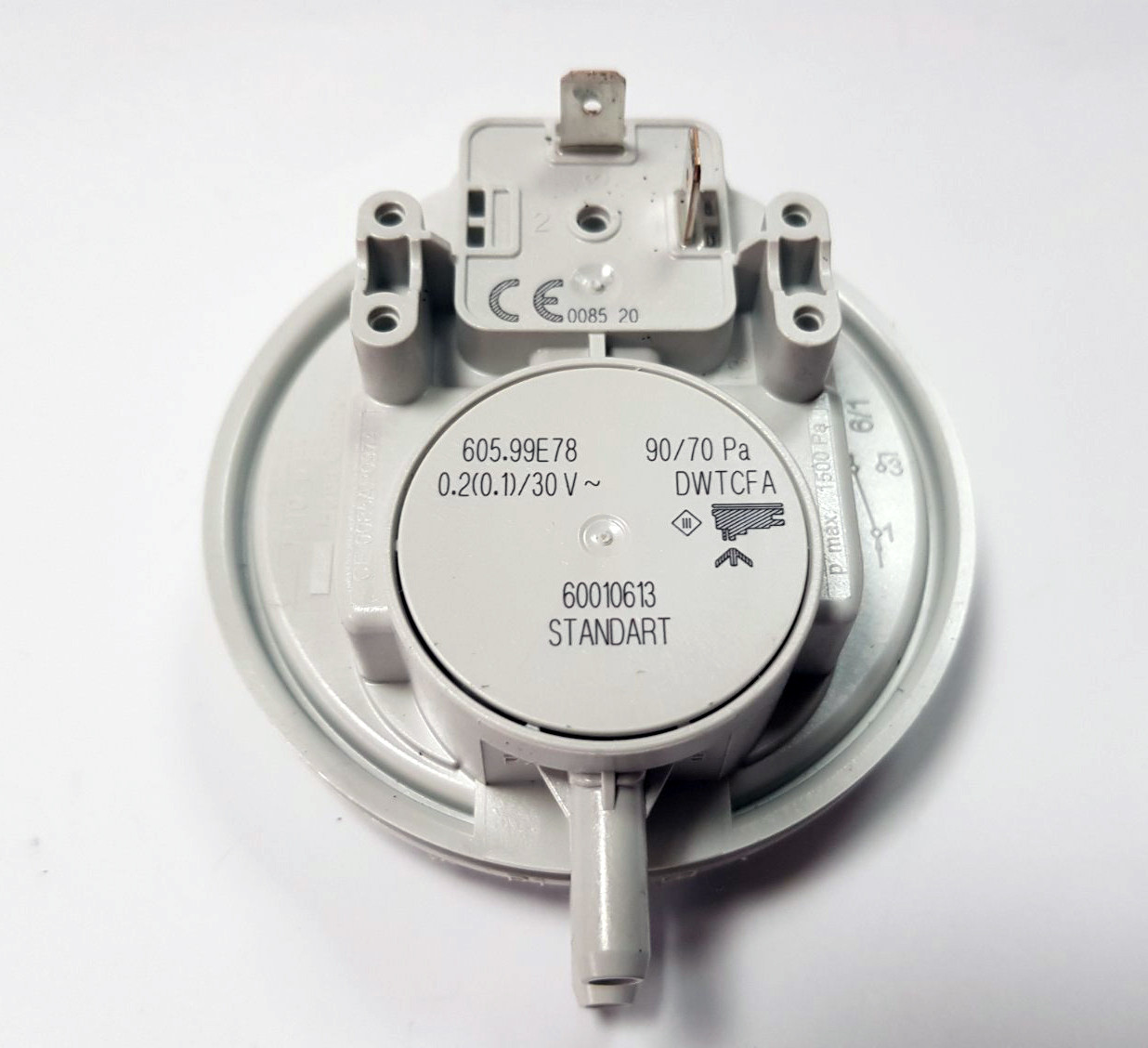 Пресостат 90/70 Ра реле тиску диму на газовий котел WESTEN Energy 240 Fi 5617550