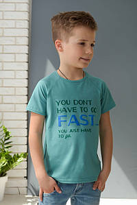 Літня футболка для хлопчика з бавовни