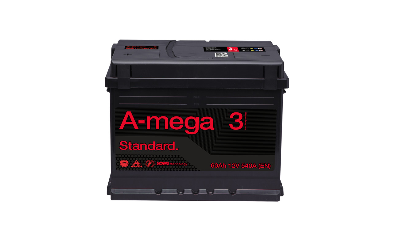 Акумулятор A-mega Standard 60 А·год (1) лівий плюс