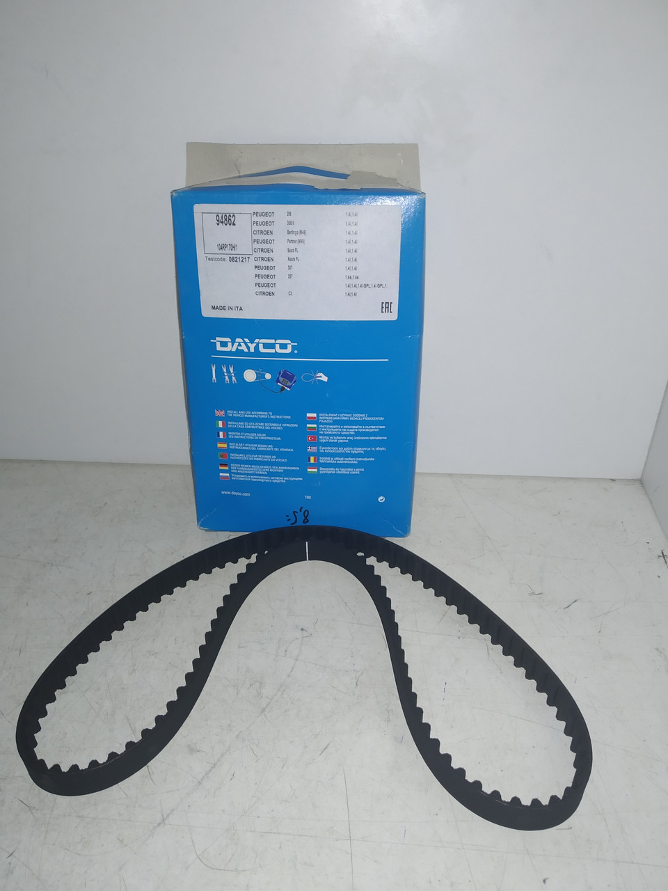 Dayco Ремень ГРМ CITROEN BERLINGO 08-10,C2 03-10,C3 03-10,NEMO 08-,XSARA 00-04, фото 1