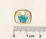 Брошка Xuping Позолота 14K із кристалами Swarovski "Кристал АВ" 14х14мм, фото 3