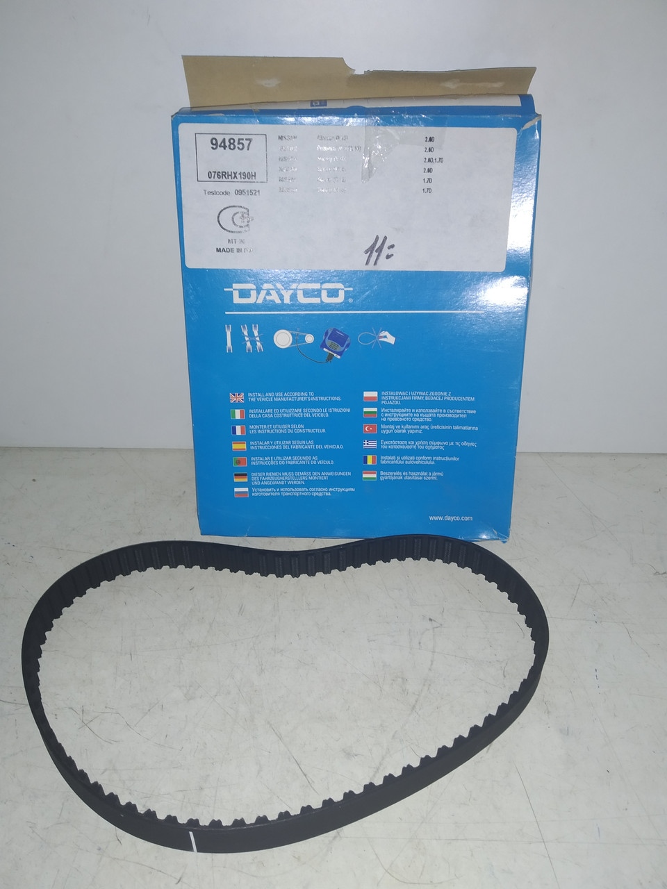 Dayco Ремінь ГРМ NISSAN ALMERA 95-00,PRIMERA SUNNY,Q-BIC 1.7D,2.0D