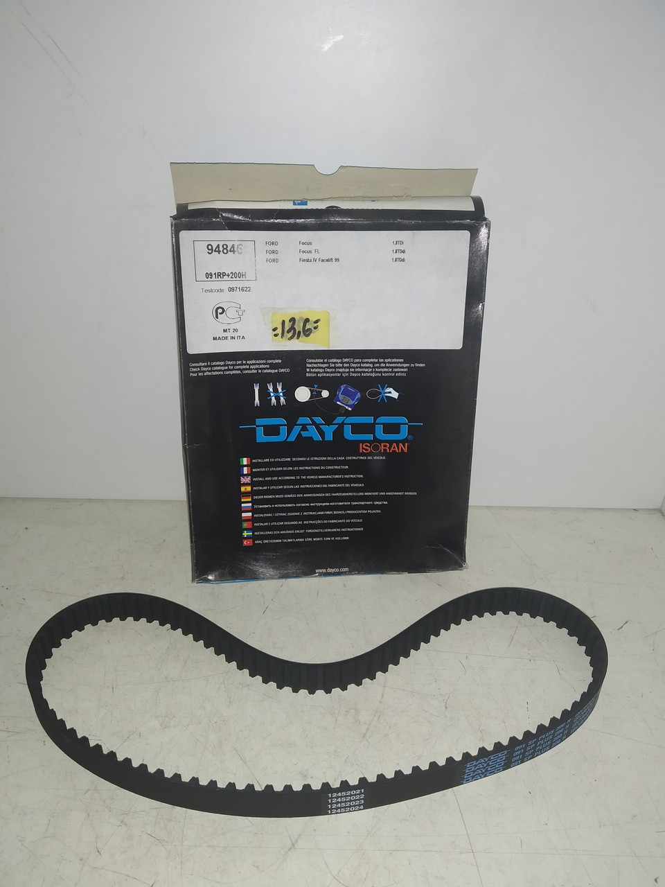 Dayco Ремень ГРМ FORD FIESTA 00-02,FOCUS 05-10, FOCUS C-MAX 05-07, GALAXY 06-10,MONDEO 07-12