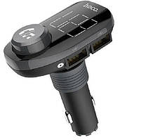 Адаптер автомобільний Hoco Е45 Bluetooth FM 2USB,3.1 A, MicroSD, чорний