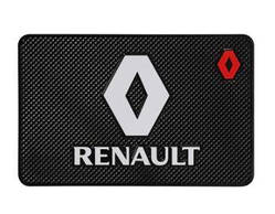 Протиковзний силіконовий килимок на торпеду авто з логотипом "Renault"