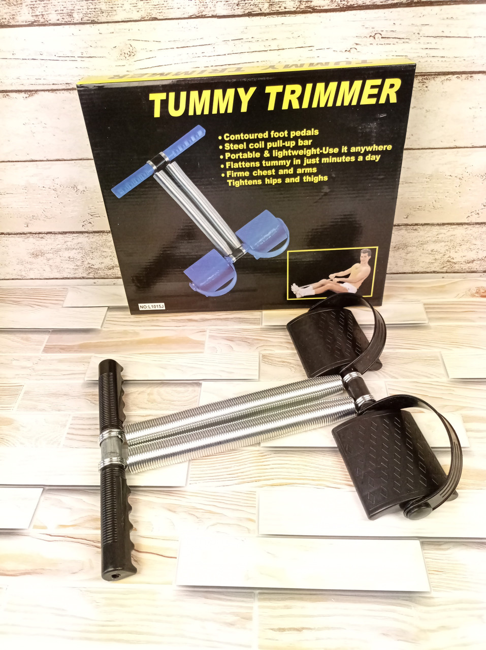 Силовой пружинный эспандер для тренировки дома Тренажер для пресса Tummy Trimmer Живые фото - фото 2 - id-p1426291210