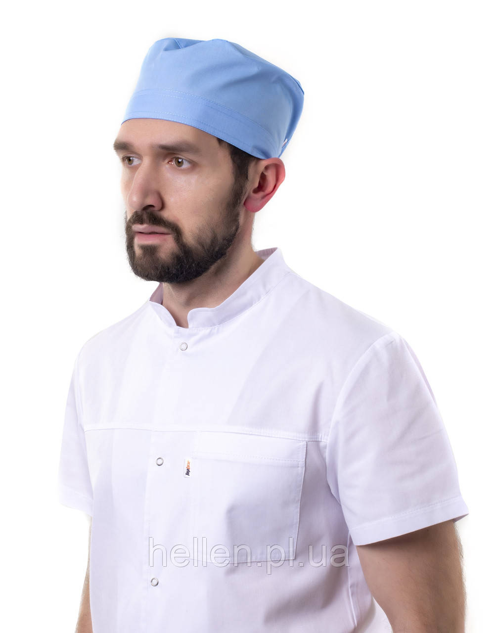 Медична шапочка однотонна небесна