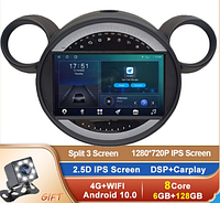 Junsun 4G Android магнитола для BMW Mini Cooper 2006-2013 6G 128G 4G