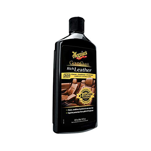 Лосьйон 3 в 1 для догляду за шкіряним салоном Meguiar's G7214 Gold ClassTM Rich Leather Lotion 3 in 1, 414 мл, фото 1