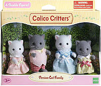 Набір Calico Critters Persian Cat Family Сім'я Перських котів зилювання фемелі Sylvanian Familis перські