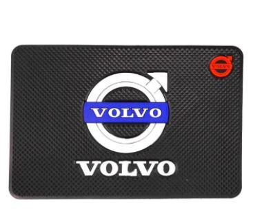 Протиковзний силіконовий килимок на торпеду авто з логотипом "VOLVO"