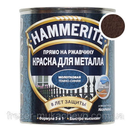 Молоткова фарба для металу HN (BLT) HAMMERITE (коричнева) 5 л