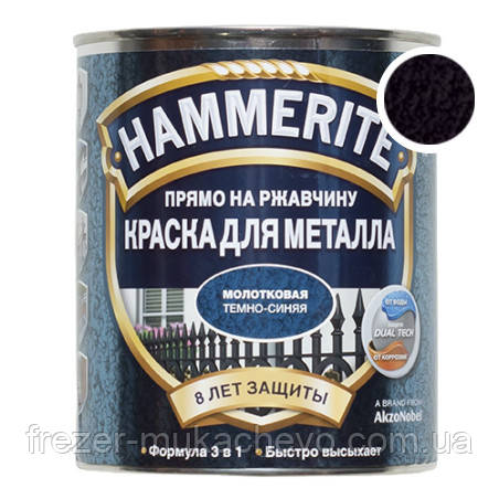 Молоткова фарба для металу HN (BLT) HAMMERITE (чорна) 5 л