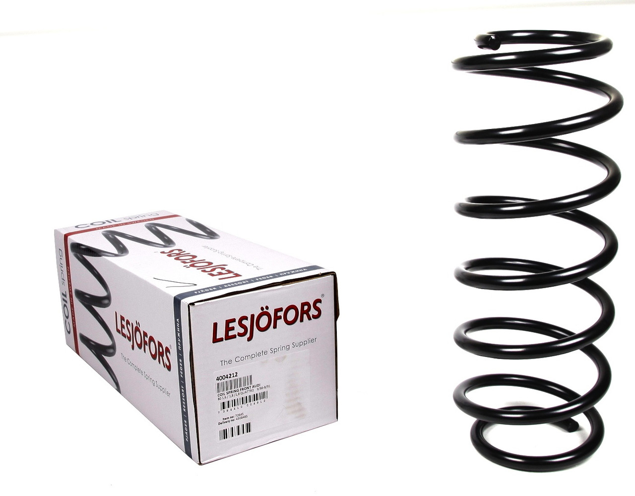 Пружина передня Audi 80, Ауді 80 (B3/Б3) #Lesjofors 4004212