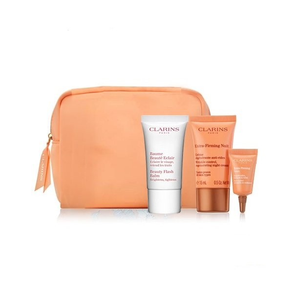 Набір Clarins Extra-Firming Set (balm\15ml+eye ser/3ml+cr/15ml+pouch) (3380810377767)