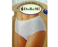 Женские трусы макси хлопок DoReMi Турция, 4XL (56-58) белый