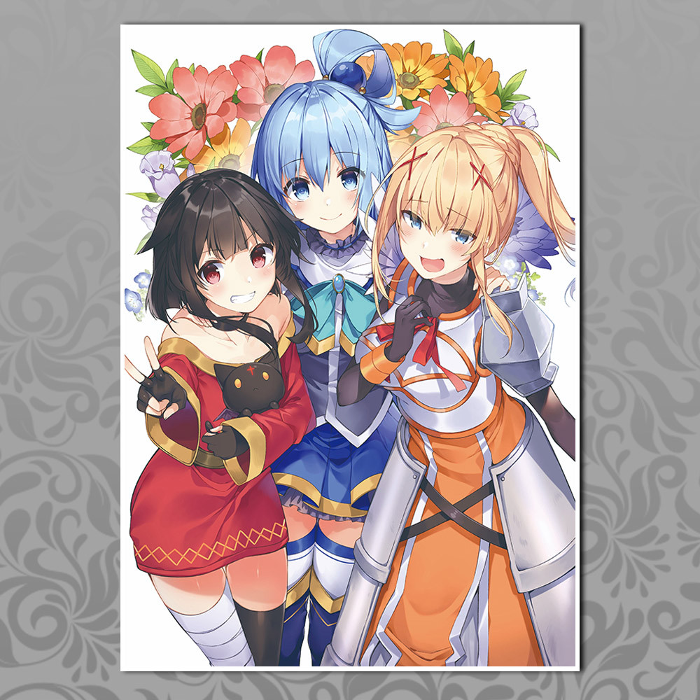 Плакат А3 Аніме KonoSuba 002