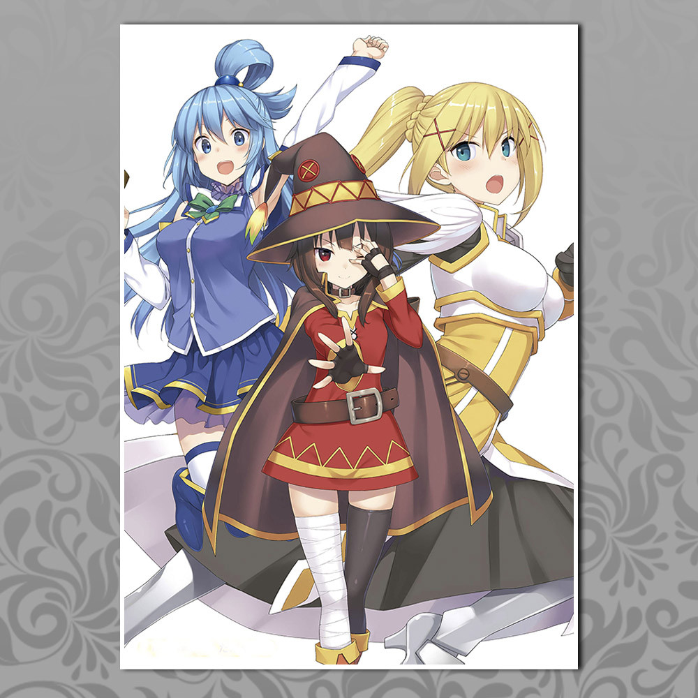 Плакат А3 Аніме KonoSuba 008