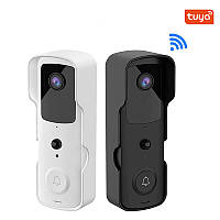 Відеодомофон WiFi автономний 1080p KKMOON Tuya+, ІК, PIR датчик, SD, хмара, 2х сторонній звук, Android & IOs