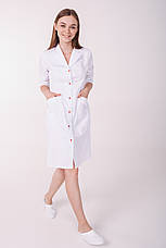 Жіночий медичний халат "Арізона" з червоним, фото 2