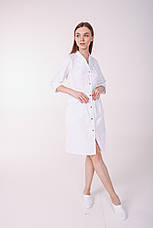 Жіночий медичний халат "Арізона" з червоним, фото 4