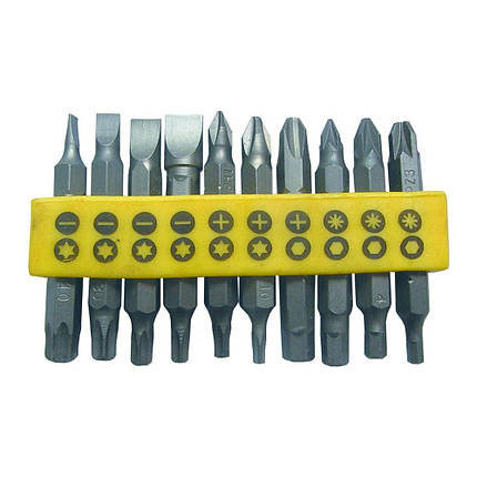 Набір біт з власником 1/4" 20шт S2 (блістер) SIGMA (4013701), фото 2