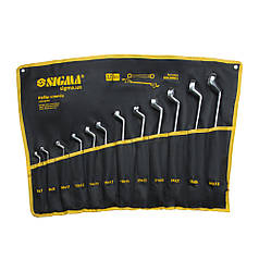 Ключі накидні 12шт 6-32мм CrV satine (мк. чохол) SIGMA (6010061)