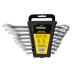 Ключі рожково-накидні 8шт 6-19мм CrV satine SIGMA (6010111)